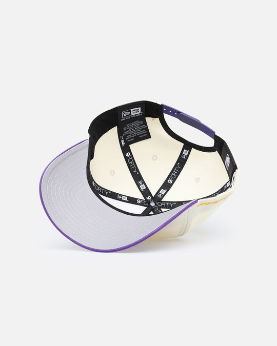 New Era Los Angeles Lakers 'NBA X Hyperfly' 9FORTY A-Frame Snapback Chrome White
