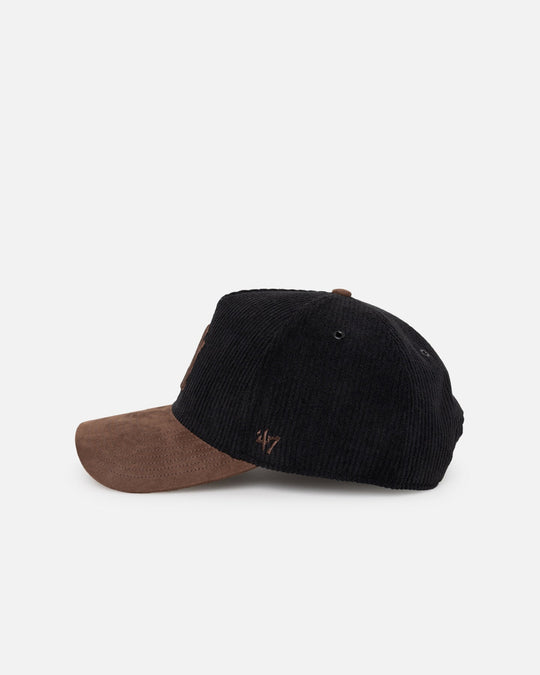 47 Brand New York Yankees 'Black Barren' 47 Offside DT Corduroy Snapback Black