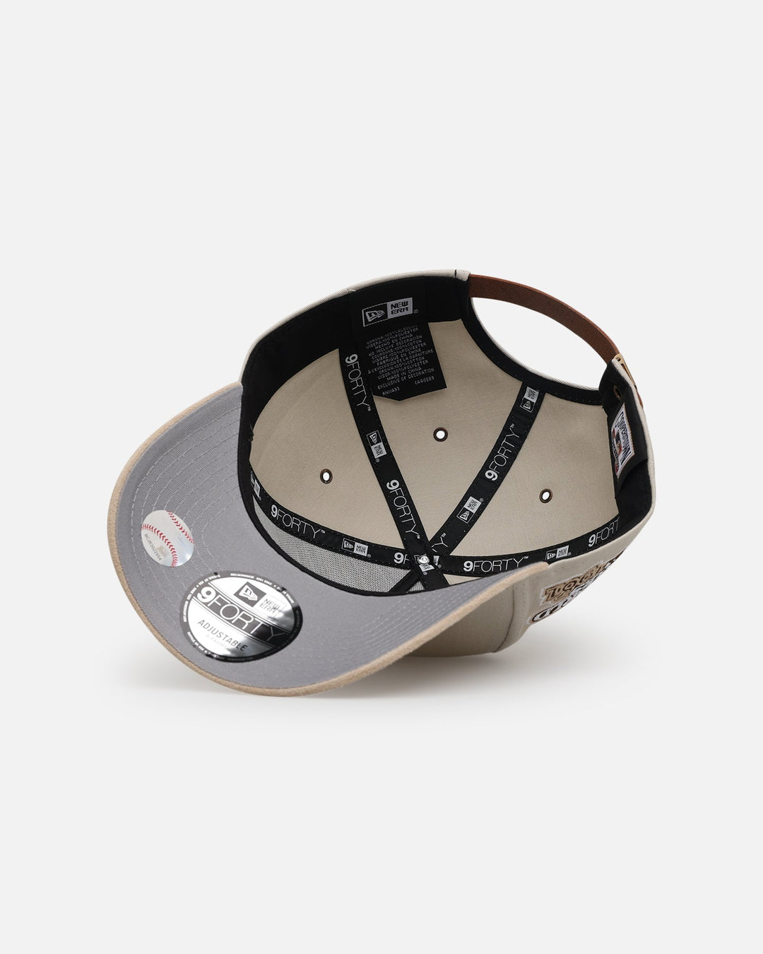 New Era Los Angeles Dodgers 'Cream Suede' 9FORTY A-Frame Strapback Stone/Oatmilk
