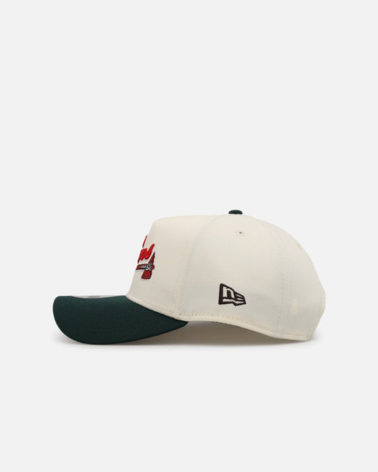 New Era Atlanta Braves 'Mexican Independence Day' 9FORTY A-Frame Snapback Chrome/Dark Green