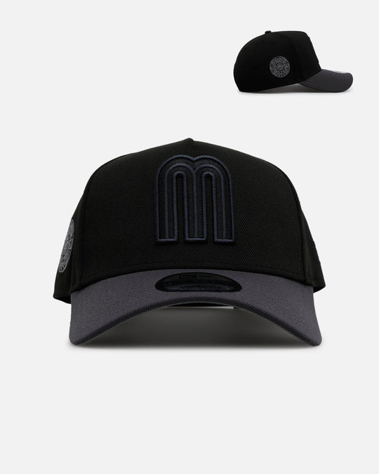 New Era Mexico National Baseball Team 'Stealth' 9FORTY A-Frame Snapback Black/Charcoal