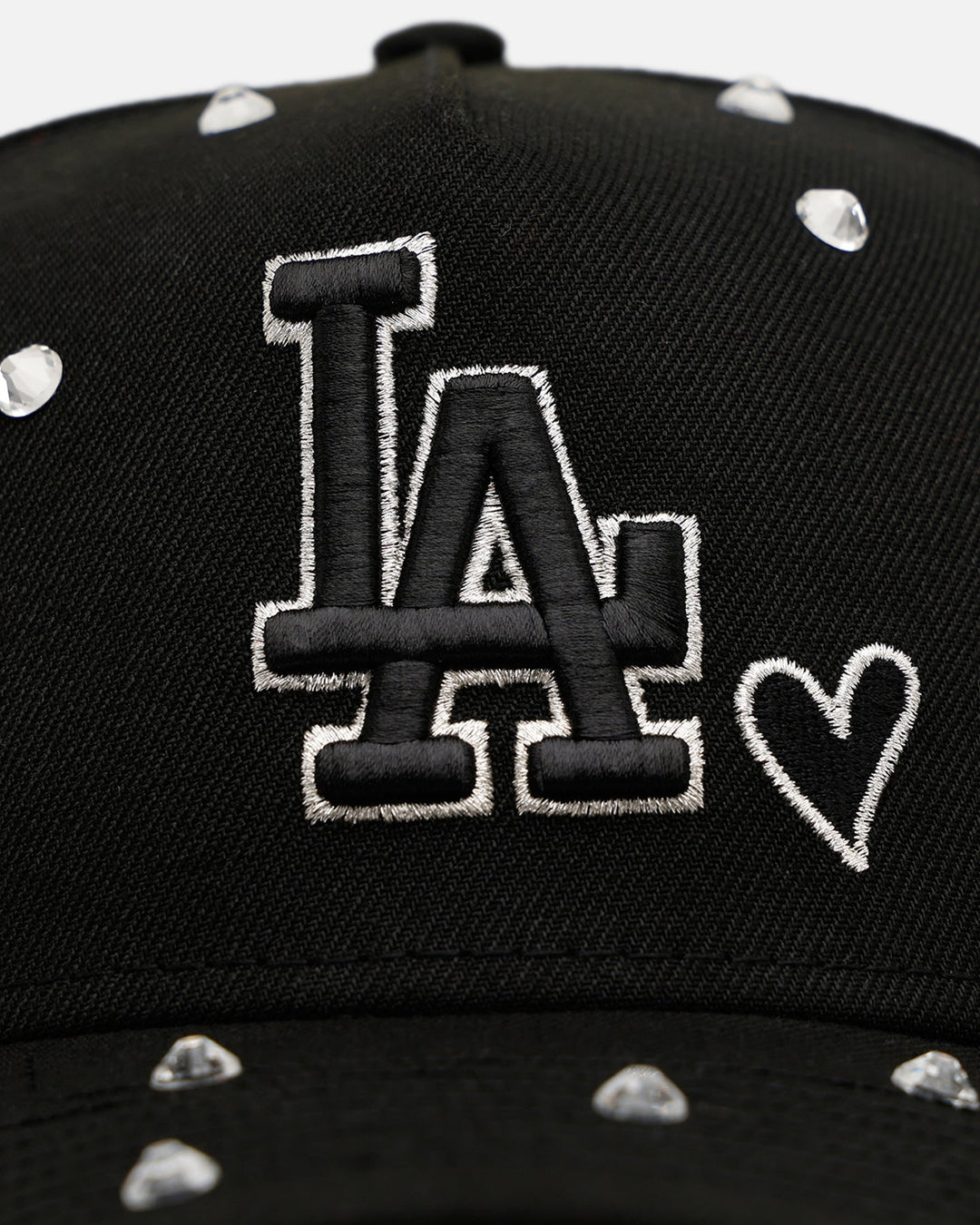 New Era Los Angeles Dodgers 'Black Satin Hearts' 9FORTY A-Frame Snapback Black