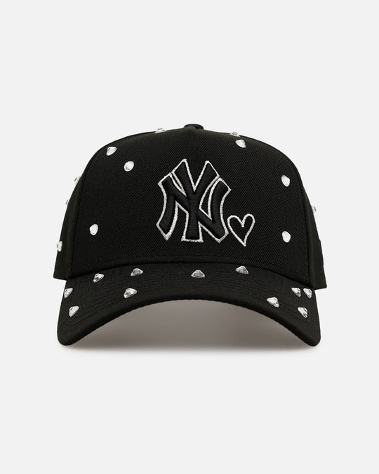 New Era New York Yankees 'Black Satin Hearts' 9FORTY A-Frame Snapback Black