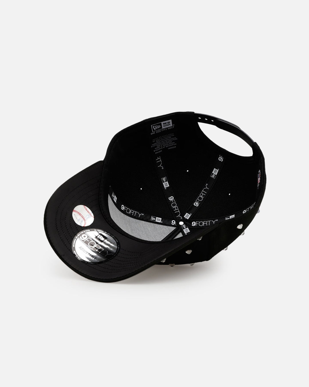 New Era New York Yankees 'Black Satin Hearts' 9FORTY A-Frame Snapback Black