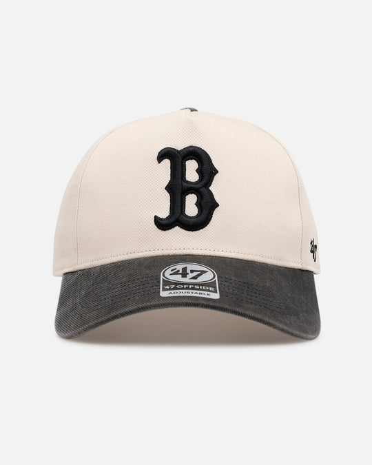 47 Brand Boston Red Sox 'Washed Black Visor' 47 Offside Snapback Natural