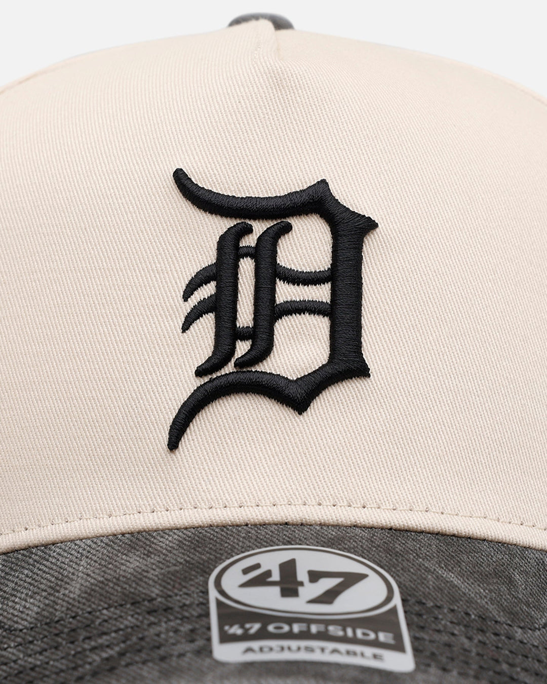 47 Brand Detroit Tigers 'Washed Black Visor' 47 Offside Snapback Natural
