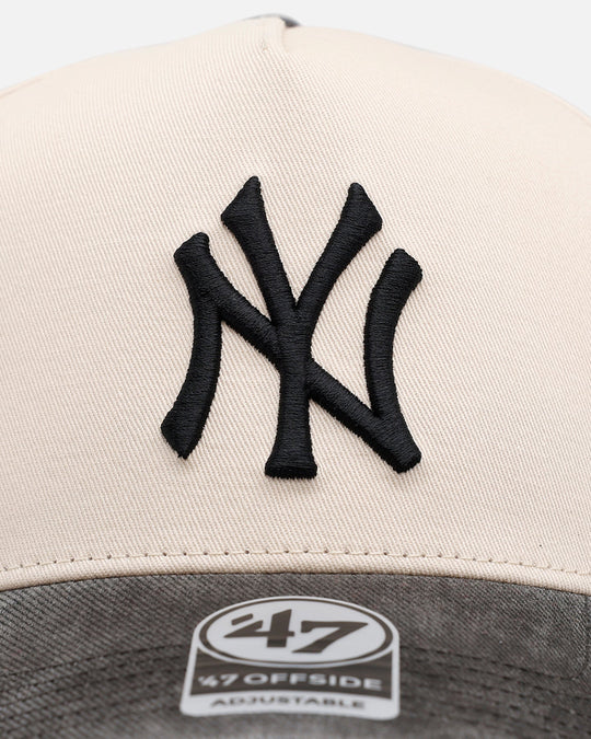 47 Brand New York Yankees 'Washed Black Visor' 47 Offside Snapback Natural