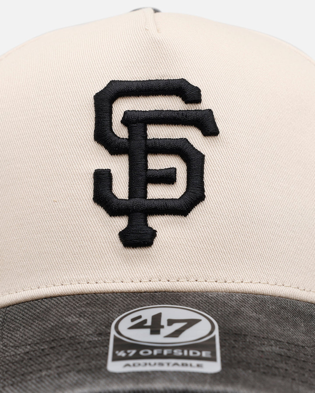 47 Brand San Francisco Giants 'Washed Black Visor' 47 Offside Snapback Natural