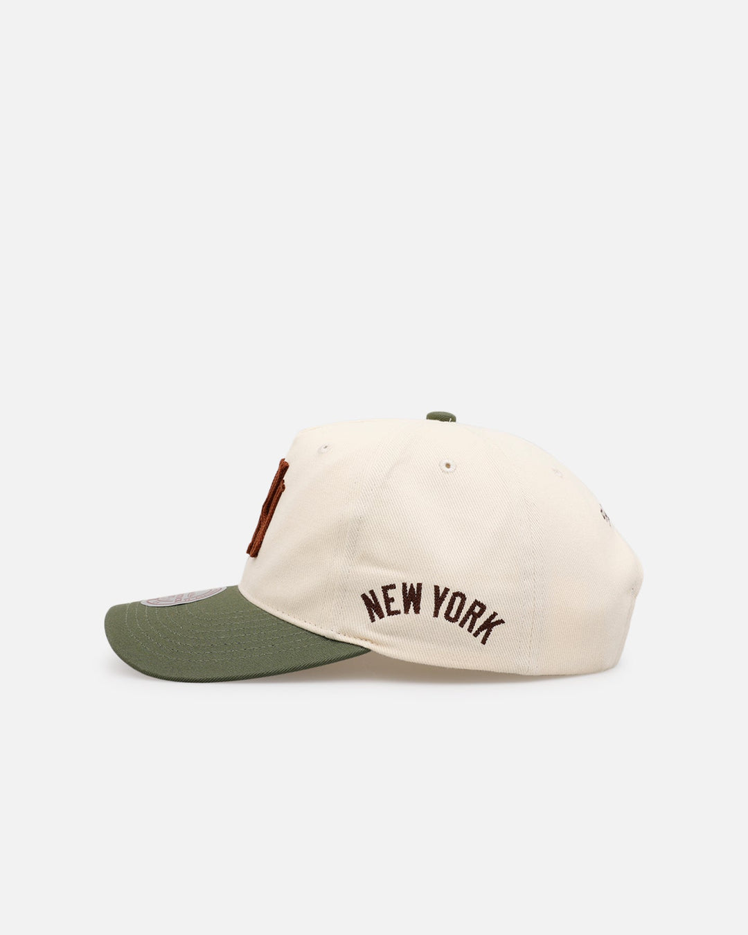 Mitchell & Ness New York Yankees 'Hand Stitch' Deadstock Snapback Olive