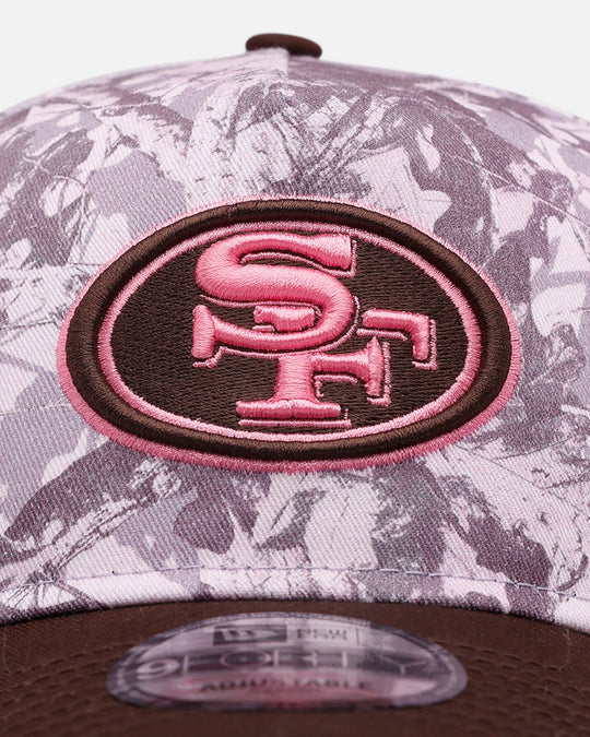 New Era San Francisco 49ers 'Pink Tree Camo' 9FORTY A-Frame Snapback Pink