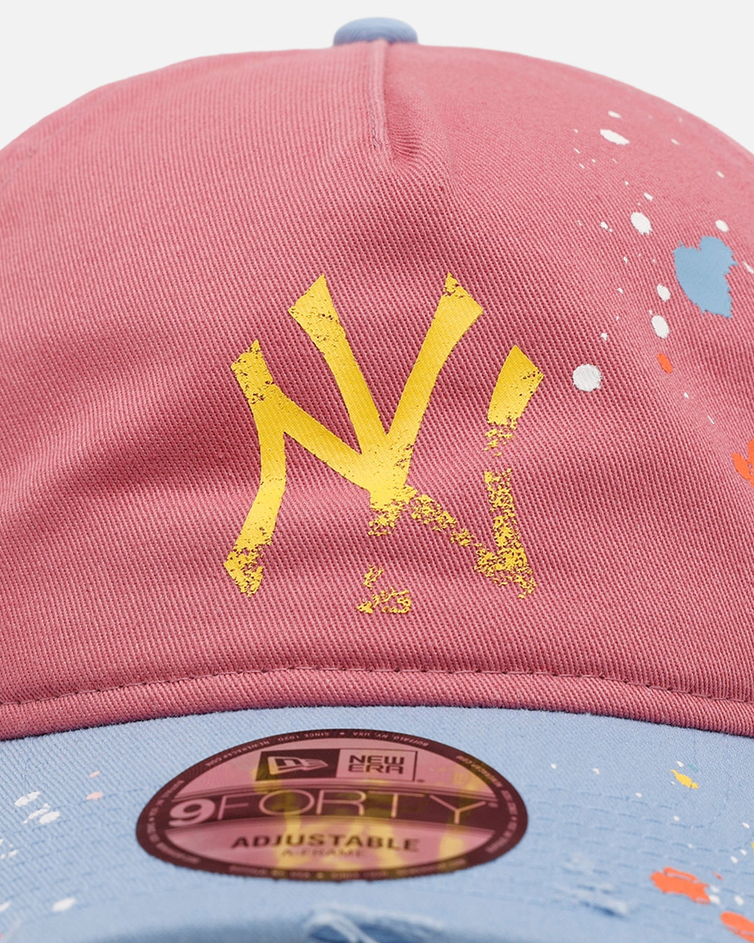 New Era New York Yankees 'Seasoned' 9FORTY A-Frame Strapback Pink/Blue