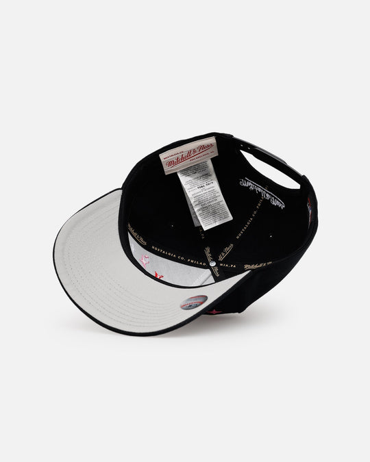 Mitchell & Ness Atlanta Braves 'Rhinestone Luxury' Pro Pinch Snapback Black