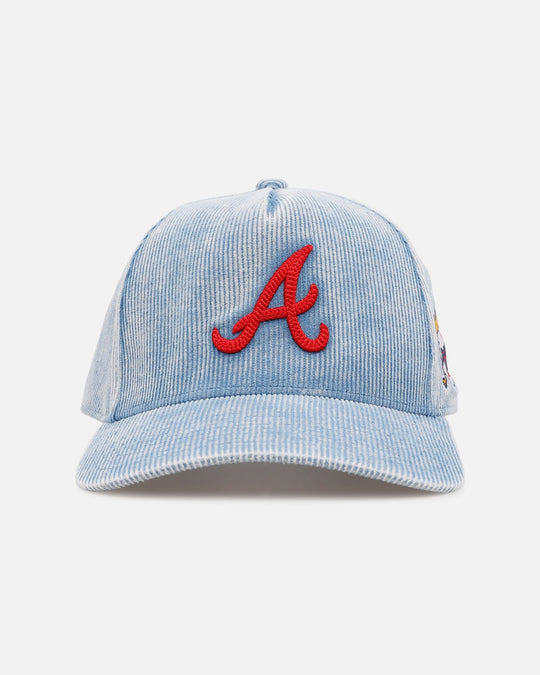 Mitchell & Ness Atlanta Braves 'Dusty Cord' Pro Pinch Snapback Light Blue