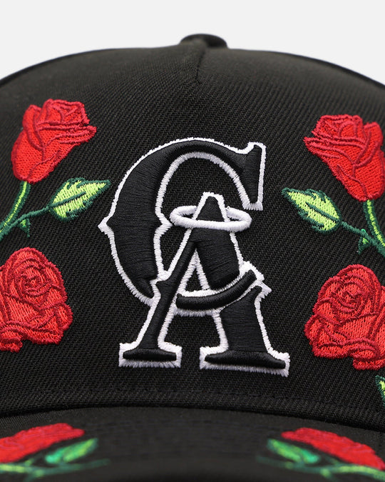 New Era Los Angeles Angels 'Garden' 9FORTY A-Frame Snapback Black