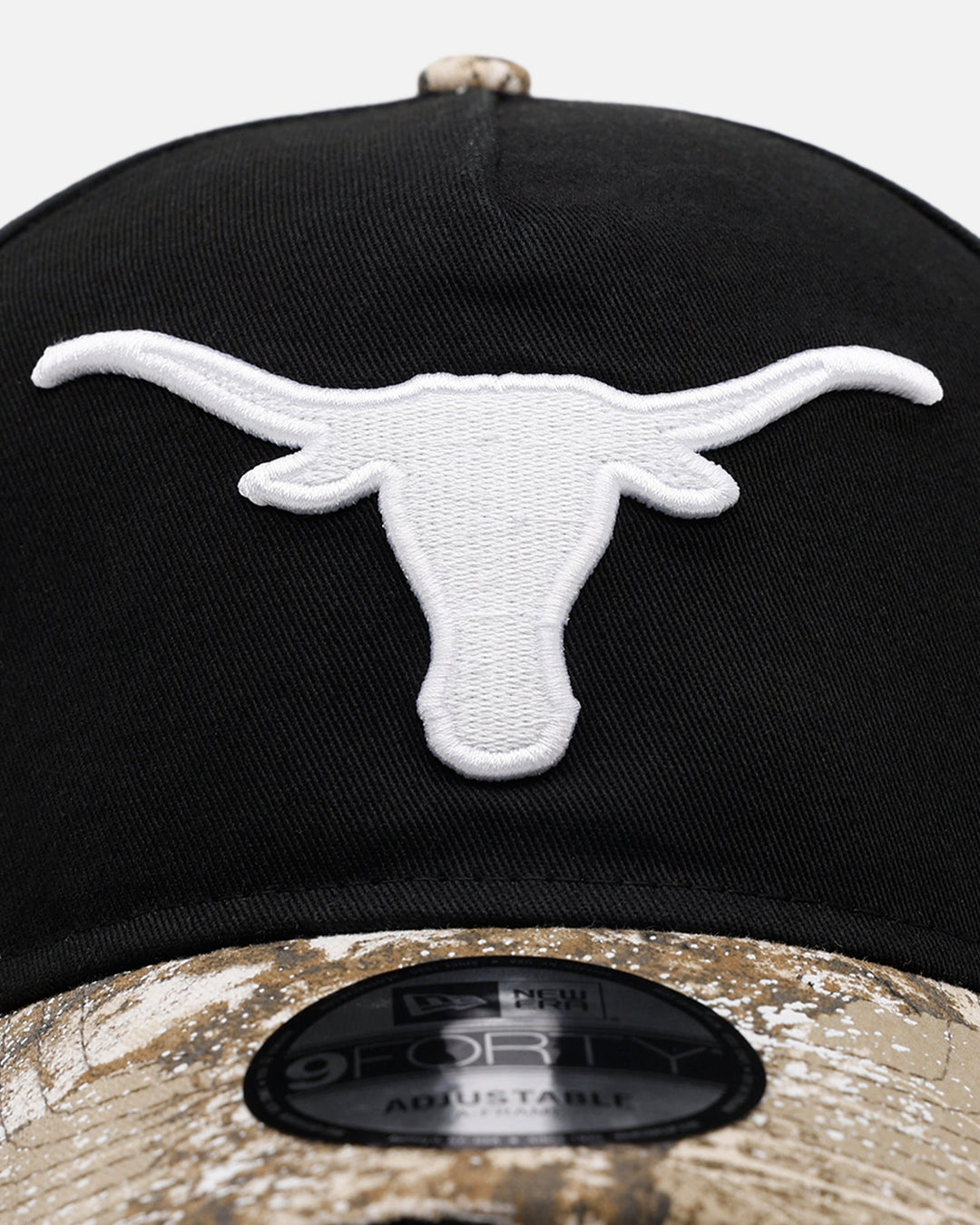 New Era Texas Longhorns 'Seasoned Camo' 9FORTY A-Frame Snapback Black/Camo