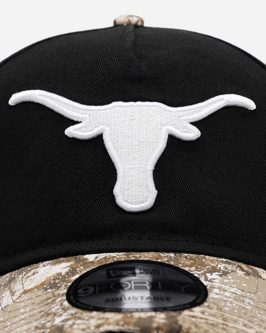 New Era Texas Longhorns 'Seasoned Camo' 9FORTY A-Frame Snapback Black/Camo