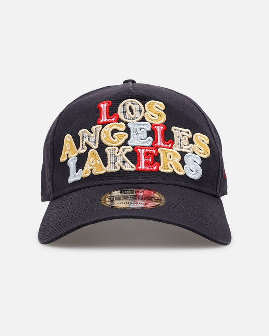 New Era Los Angeles Lakers 'Fabric Shop' 9FORTY A-Frame Snapback Navy