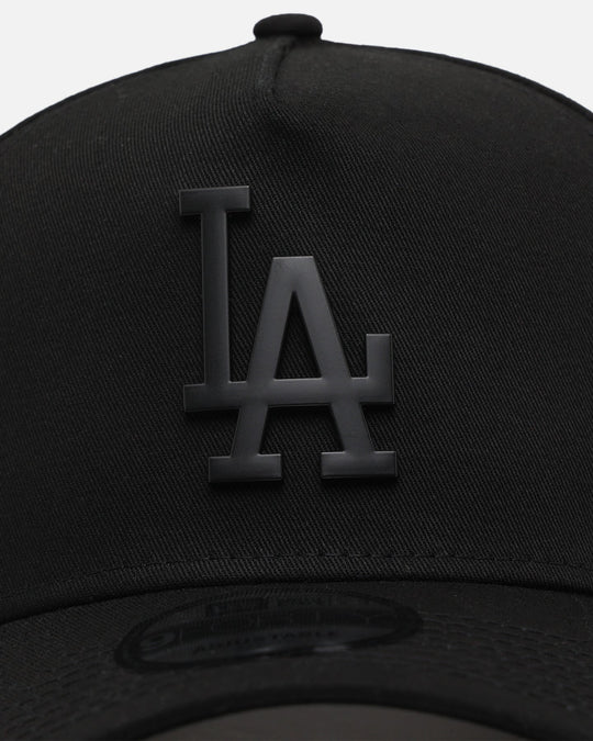New Era Los Angeles Dodgers 'Metal Badge' 9FORTY A-Frame Snapback Black/Black