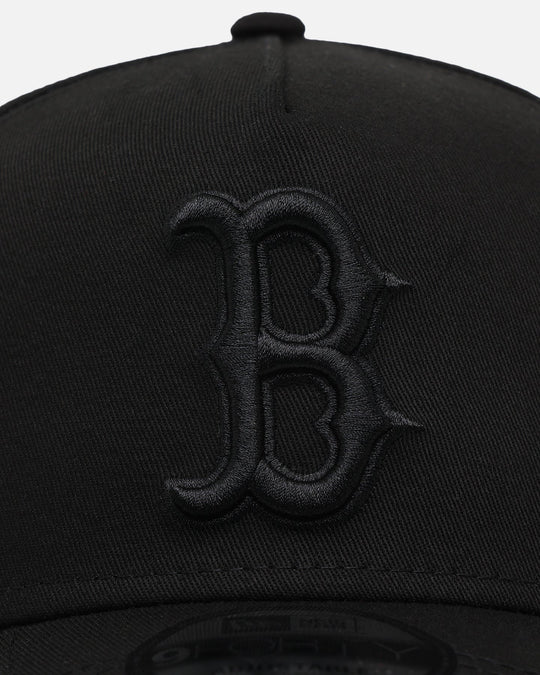 New Era Boston Red Sox 9FORTY A-Frame Snapback Black/Black