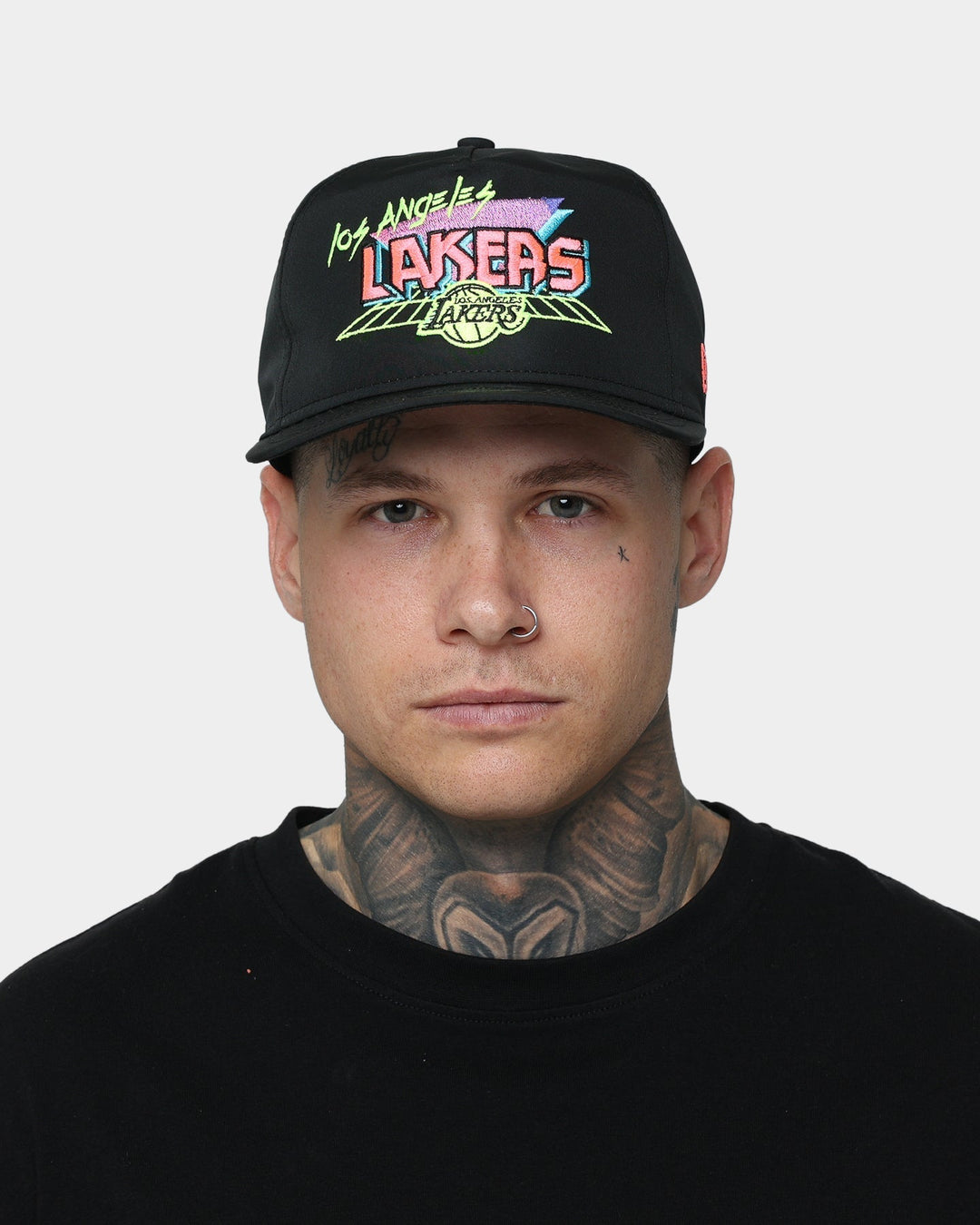 New Era Los Angeles Lakers 'Neon Vice Prolight' Old Golfer Snapback Black