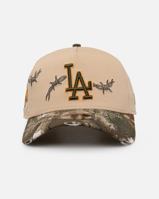 New Era Los Angeles Dodgers 'Real Tree Edge Grit' 9FORTY A-Frame Snapback Oat Milk/Real Tree