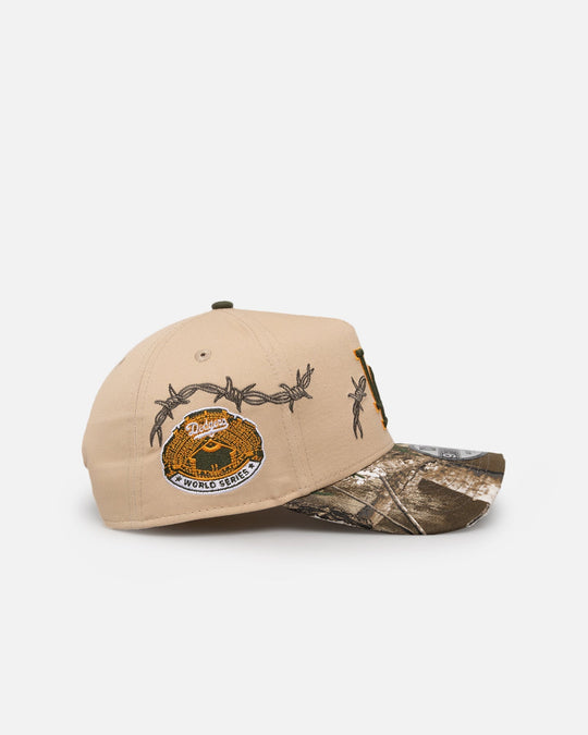 New Era Los Angeles Dodgers 'Real Tree Edge Grit' 9FORTY A-Frame Snapback Oat Milk/Real Tree