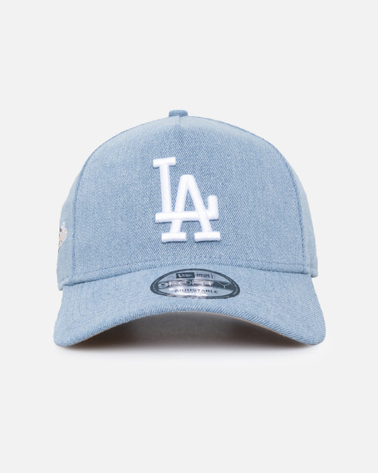New Era Los Angeles Dodgers 'Denim' 9FORTY A-Frame Snapback Denim/Wheat/White