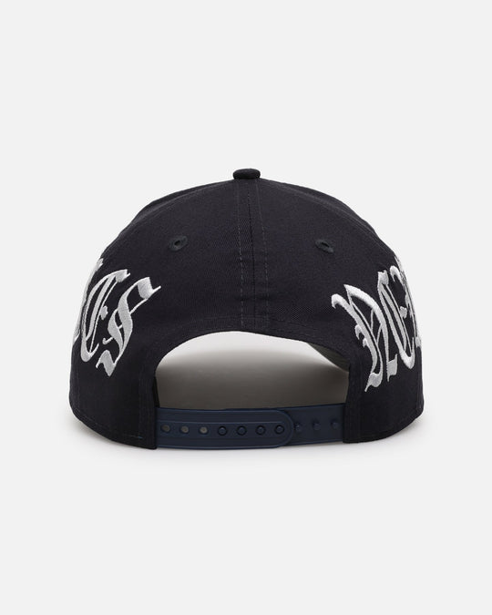 New Era New York Yankees 'Gothic Script' 9FORTY A-Frame Snapback Navy/Grey