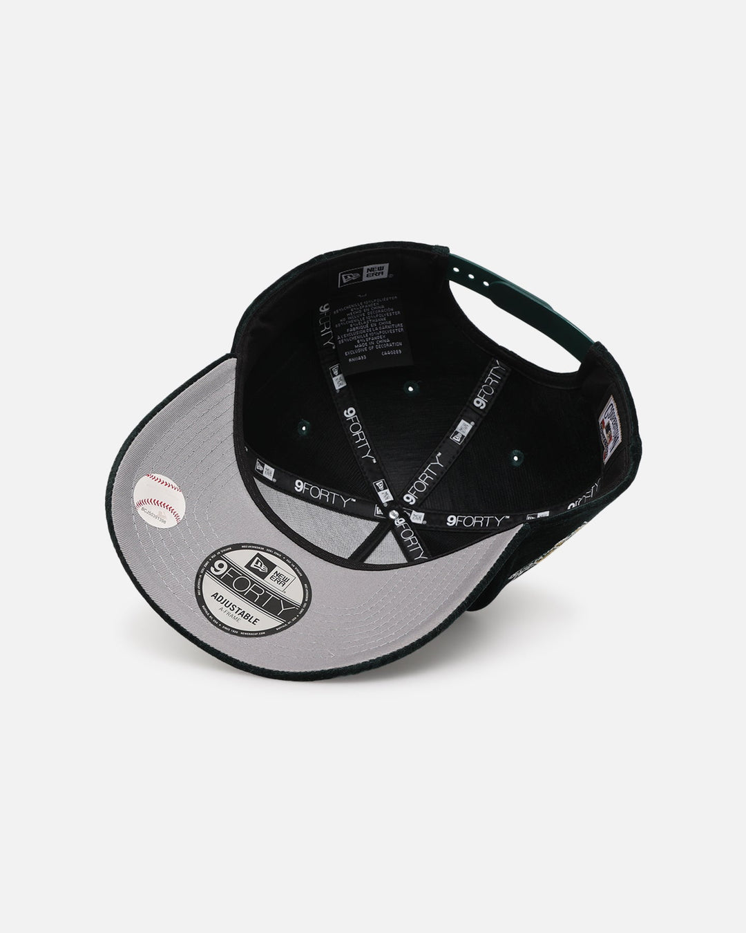 New Era Los Angeles Dodgers 'Plush Chenille' 9FORTY A-Frame Snapback Dark Green