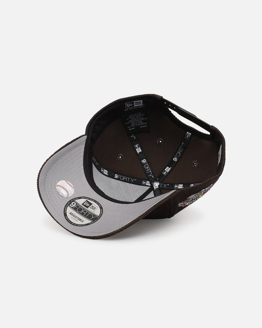 New Era Los Angeles Dodgers 'Upside Down LA Cord' 9FORTY A-Frame Corduroy Snapback Walnut