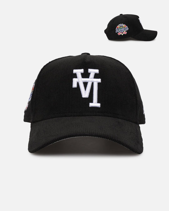 New Era Los Angeles Dodgers 'Upside Down LA Cord' 9FORTY A-Frame Corduroy Snapback Black
