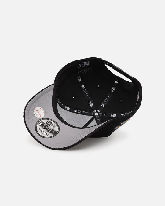 New Era Los Angeles Dodgers 'Upside Down LA Cord' 9FORTY A-Frame Corduroy Snapback Black